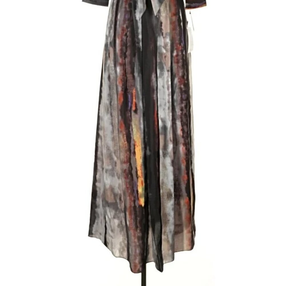 NWT Vince Camuto watercolor fall maxi dress, size 4 - Picture 2 of 16